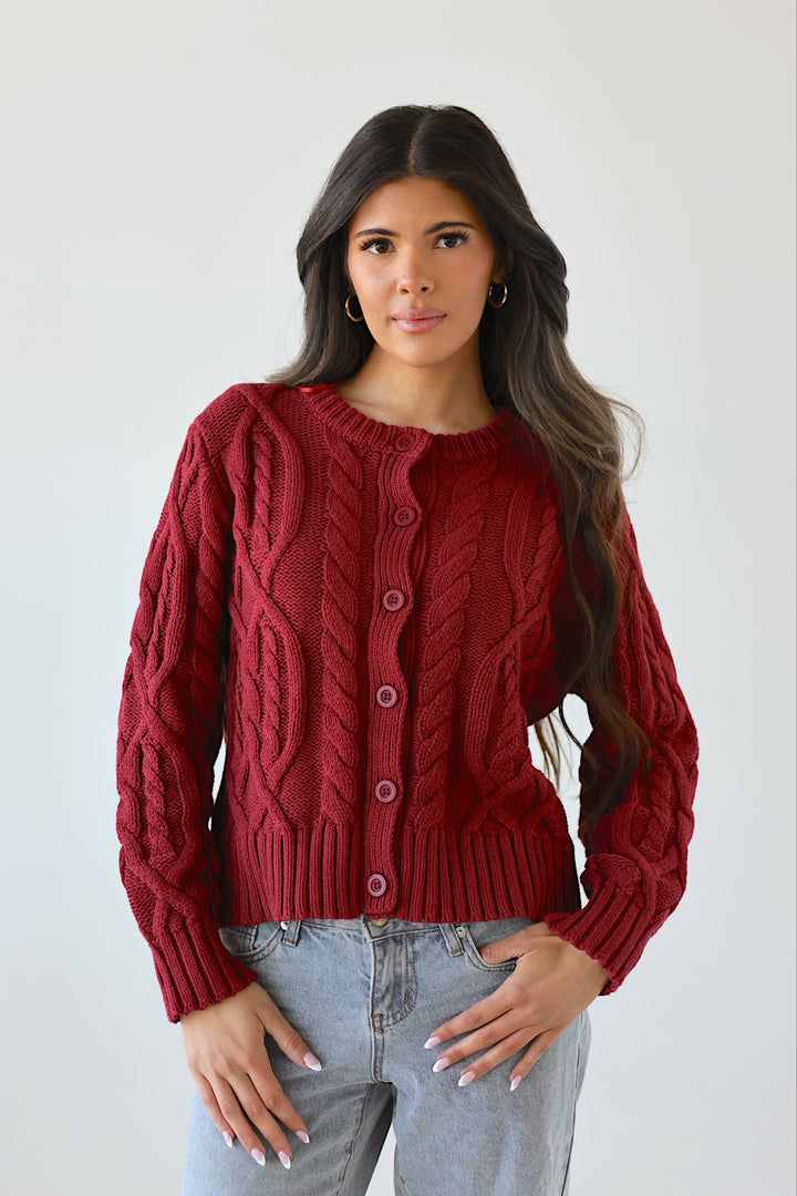 Lucy Cable Knit Cardigan