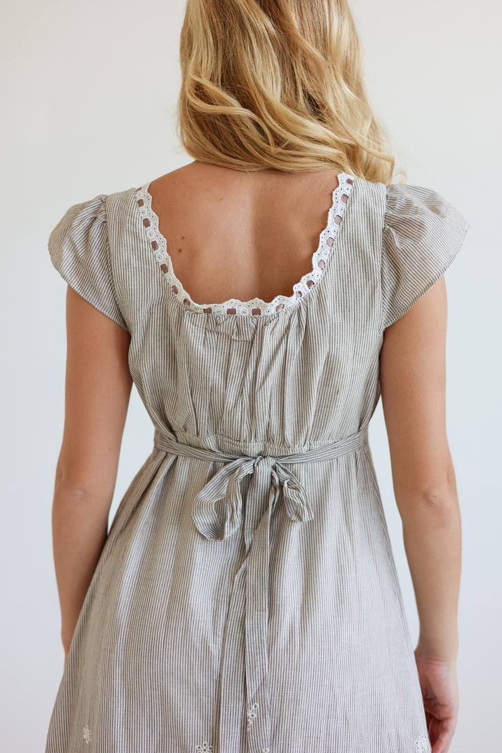 Elena Eyelet Midi Dress