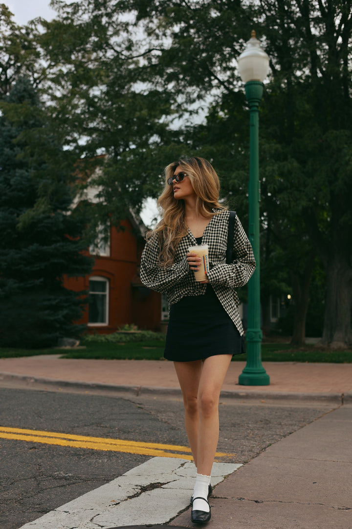Brooke Checkered Button Down