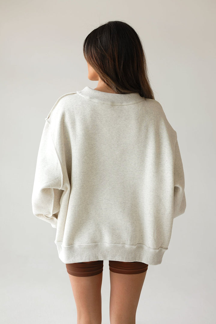 Jesus Saves Reversible Oversized Mockneck Sweater - Bacio &amp; Co.