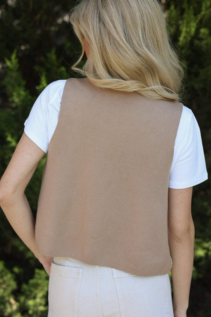 Ricamo Embroidered Knit Vest - Bacio & Co.