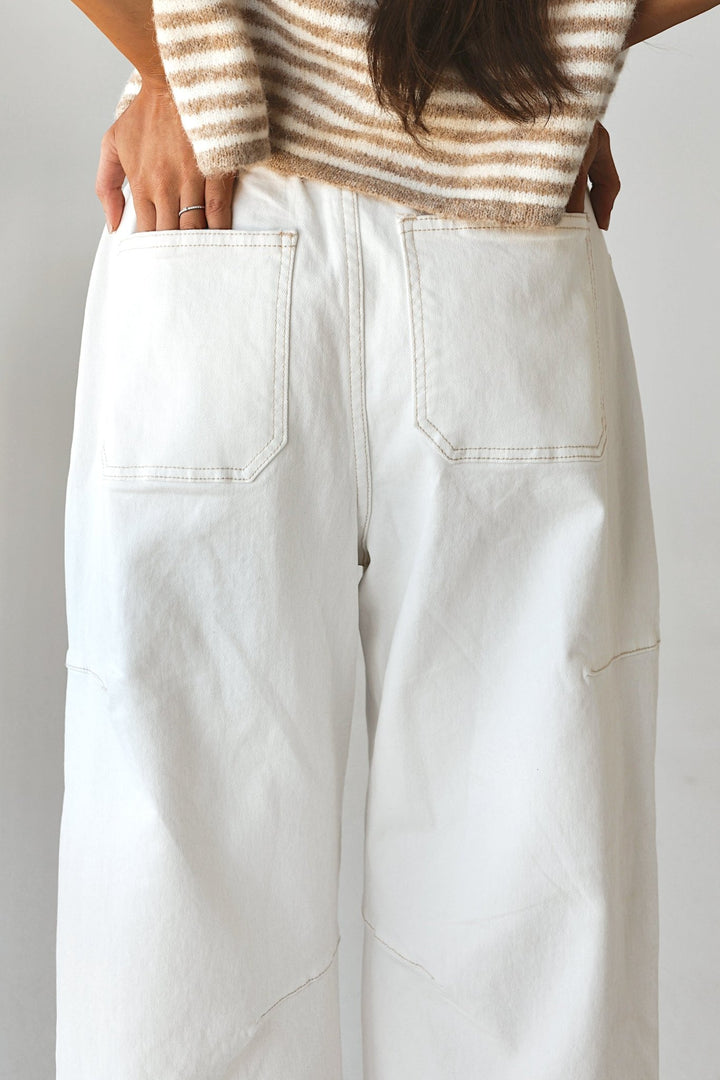 Risen | Lina High - Rise Barrel Leg Cargo Pant - Bacio &amp; Co.