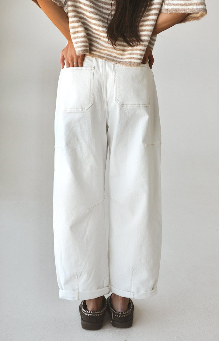 Risen | Lina High - Rise Barrel Leg Cargo Pant - Bacio &amp; Co.