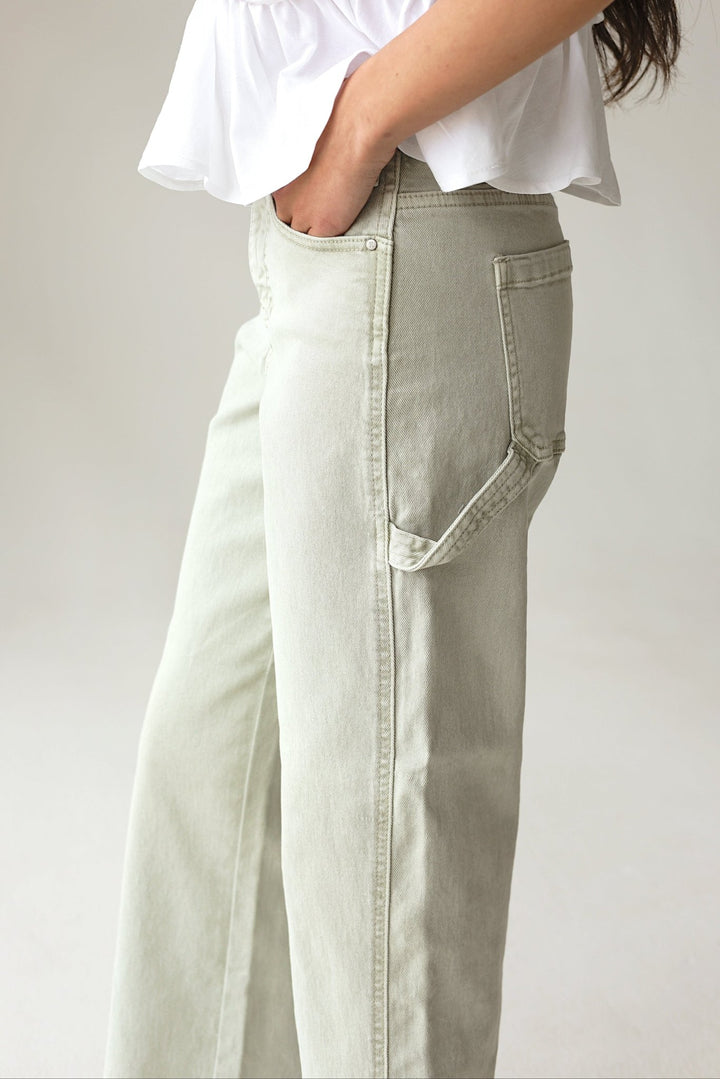 Risen | Riviera High - Rise Wide - Leg Cropped Pant - Bacio &amp; Co.