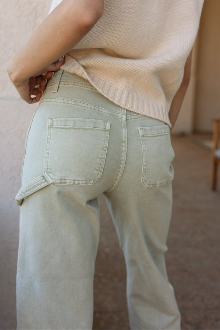 Risen | Riviera High - Rise Wide - Leg Cropped Pant - Bacio &amp; Co.