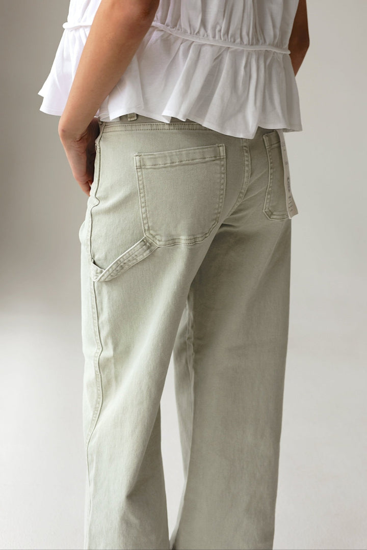 Risen | Riviera High - Rise Wide - Leg Cropped Pant - Bacio &amp; Co.