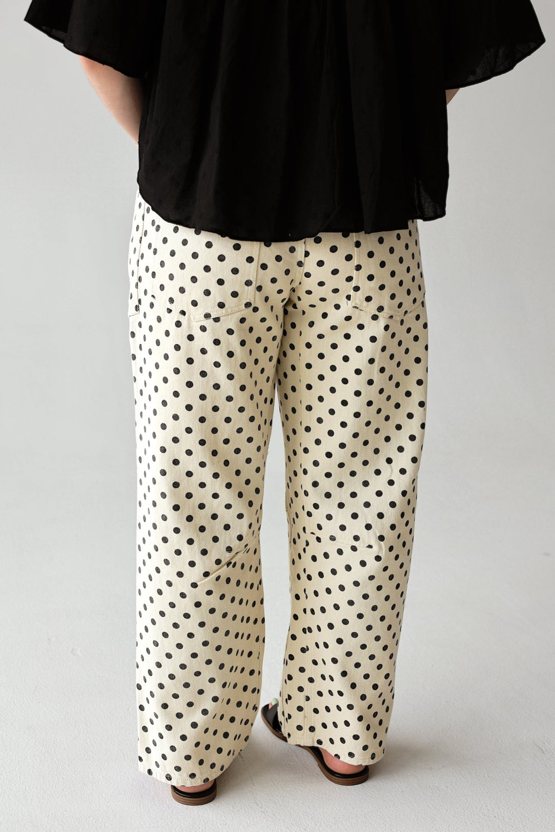 Soft Statement Polka Dot Barrel Pants - Bacio &amp; Co.