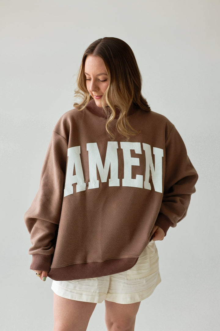 WWJD Reversible Oversized Mockneck Sweater - Bacio &amp; Co.